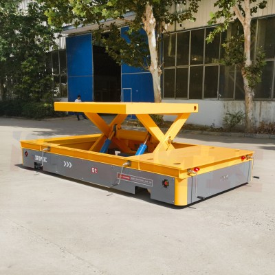 5 Tone Scissor Lift Omnidirectional Mobile Steering Wheel Transfer Cart