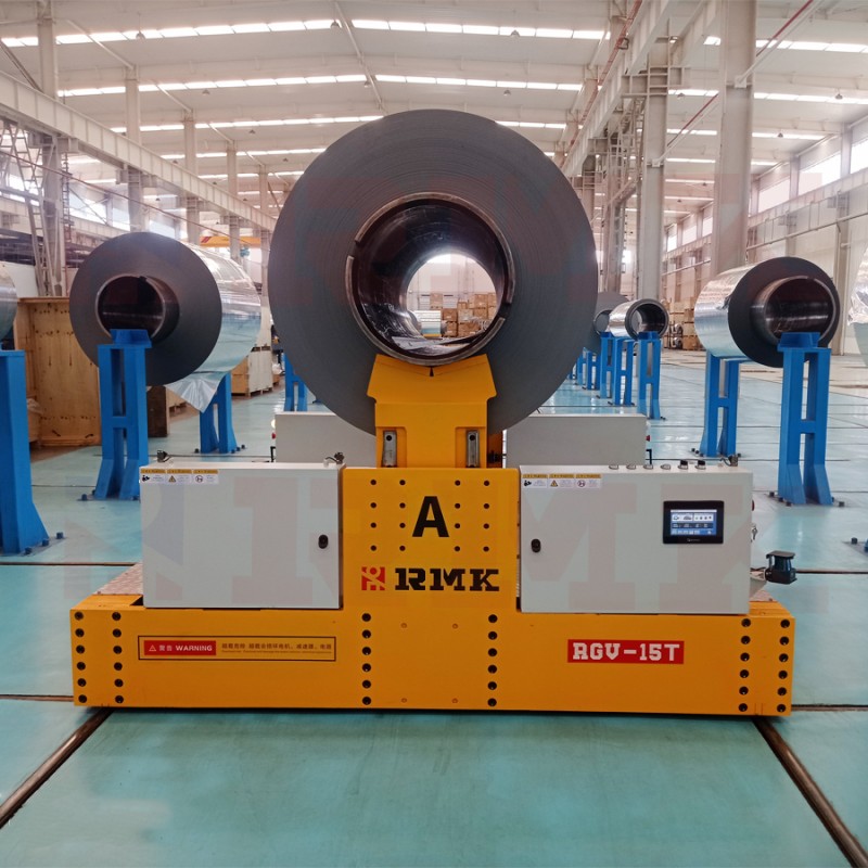 15 tấn Battery Powered Steel Coil Rail Transfer Cart