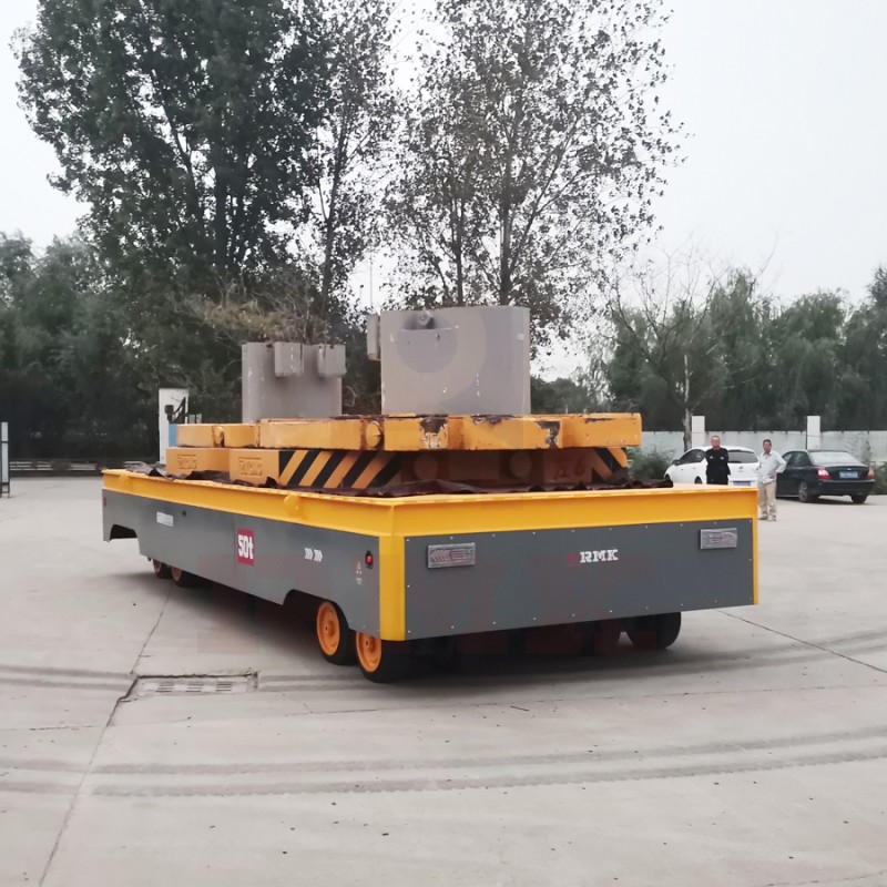 50 tấn Hydraulic Steering Trackless Electric Transfer Cart