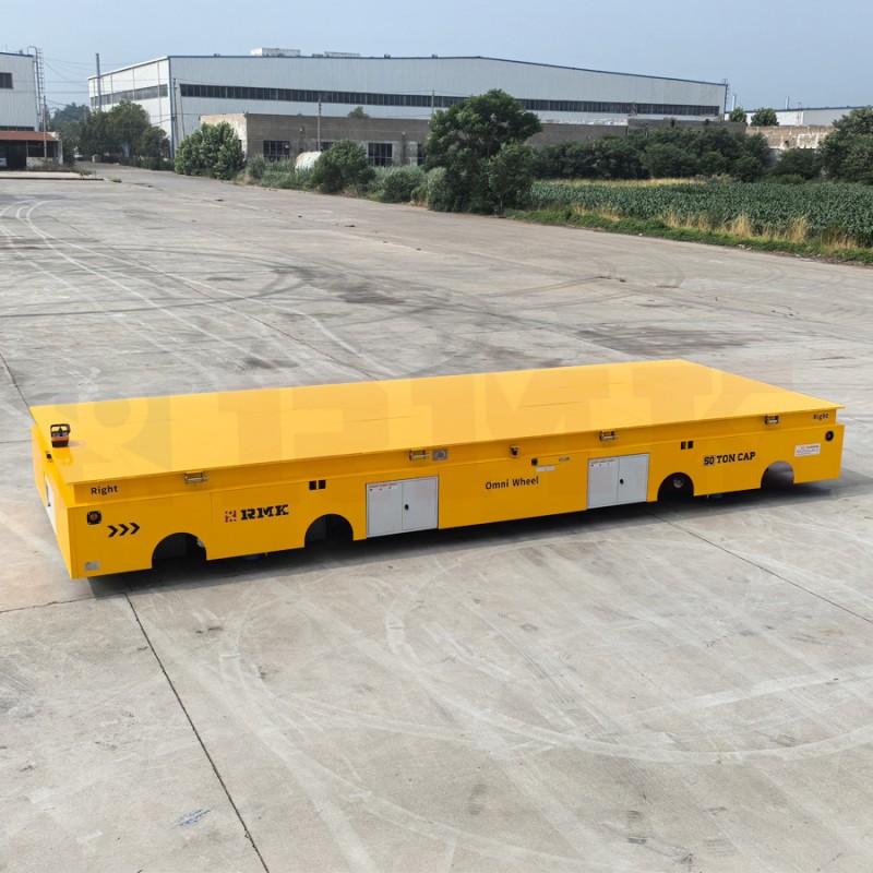 50 Tons Mold Omni-directional Battery Trackless Transfer Cart Xe tải không dây